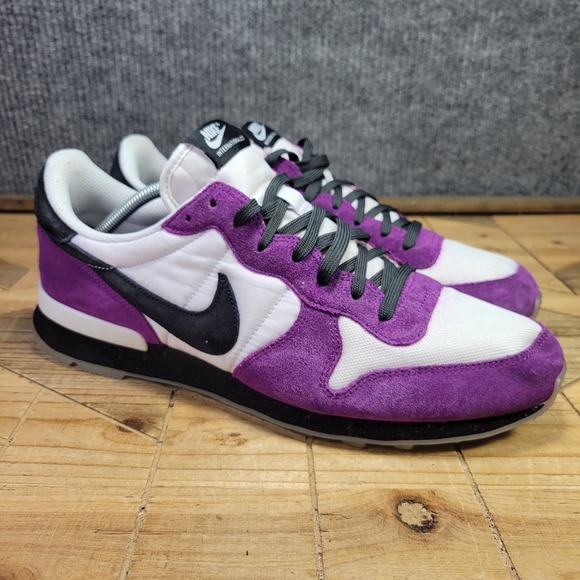 Nike ID Internationalist By You Mens 12.5 Low Sneakers CW7635-991 White Purple